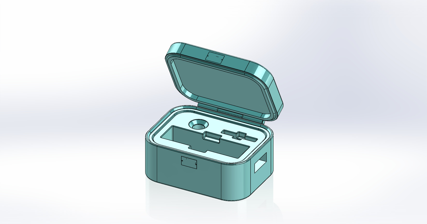 Case Render - Teal Open