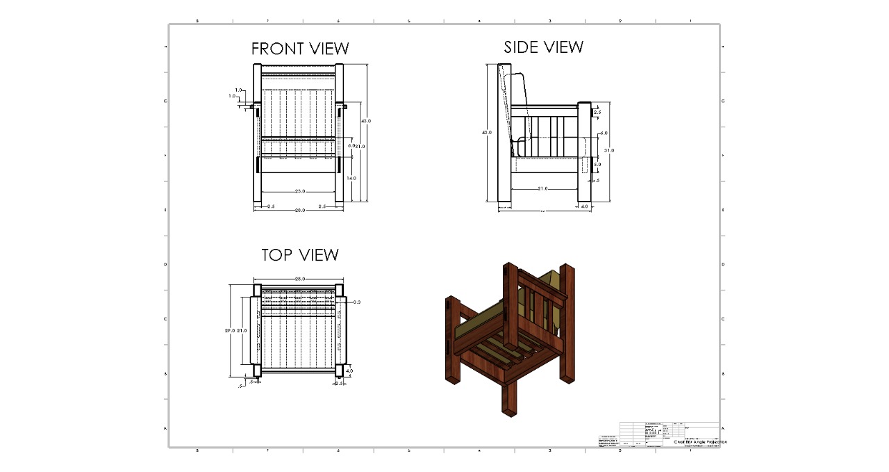 Chair Assembly Drawing