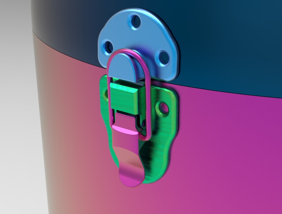 Container Render - Latch Detail