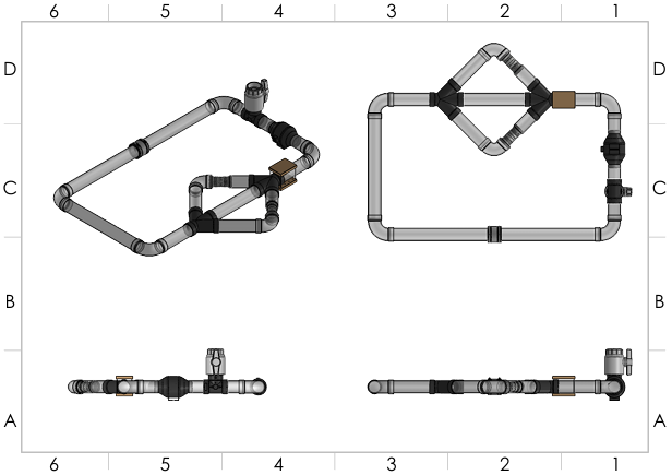Dust Mitigation Piping - Ortho