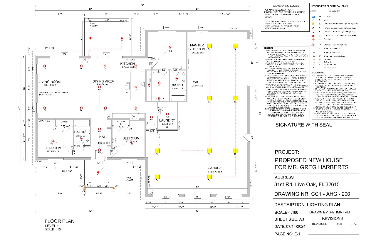 House Electrical Plan - Lighting