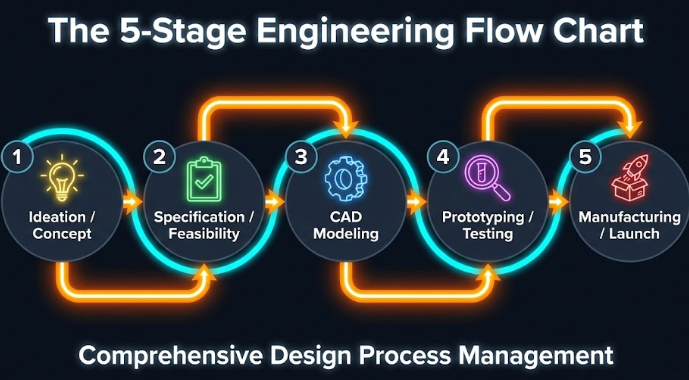 The 5 Stages of Product Design: Idea se Manufacturing tak ka Safar